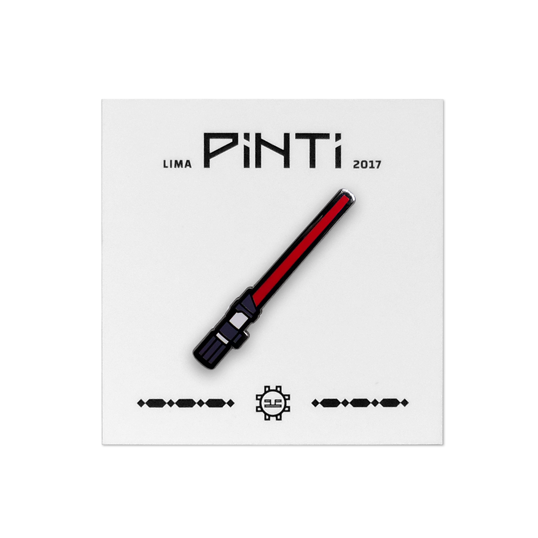 PIN SABLE DE LUZ ROJO