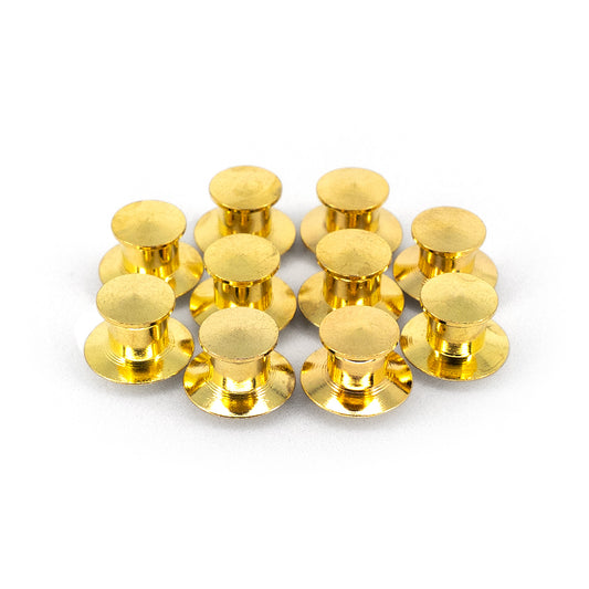 BROCHES PREMIUM (ANTI-ROBO) DORADOS (x10)