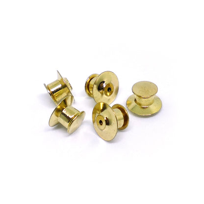 BROCHES PREMIUM (ANTI-ROBO) DORADOS (x10)