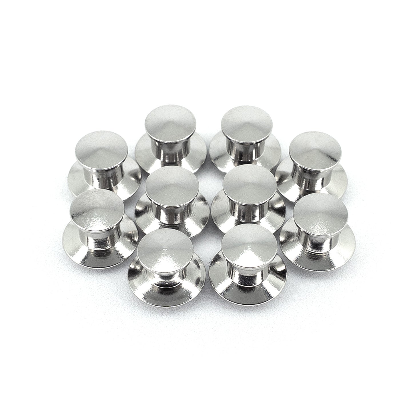 BROCHES PREMIUM (ANTI-ROBO) PLATEADOS (x10)