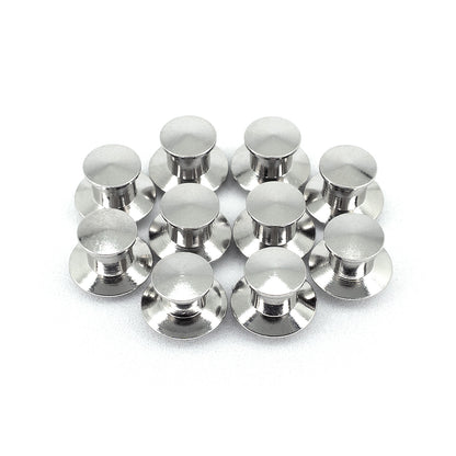 BROCHES PREMIUM (ANTI-ROBO) PLATEADOS (x10)
