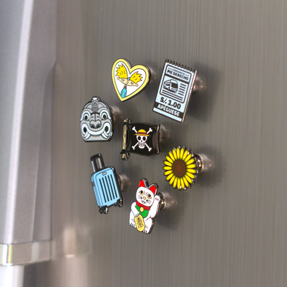 BROCHES MÁGNETICOS PLATEADOS (X10)