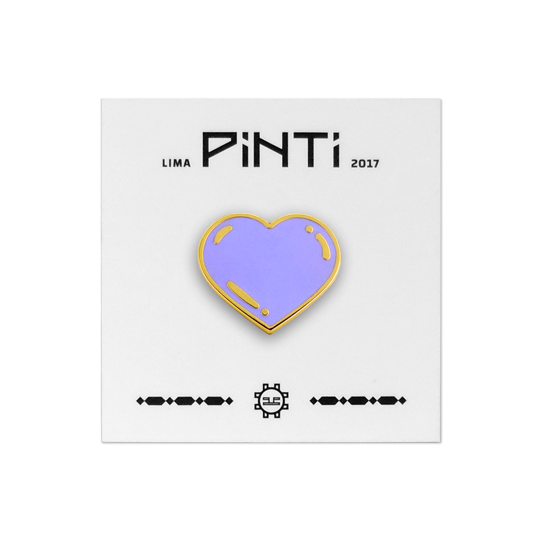 PIN CORAZÓN MORADO