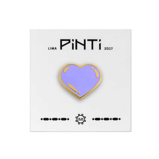 PIN CORAZÓN MORADO
