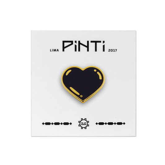 PIN CORAZÓN NEGRO