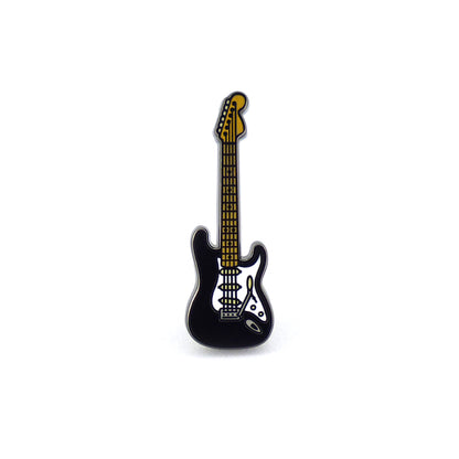 PIN GUITARRA STRATOCASTER NEGRA