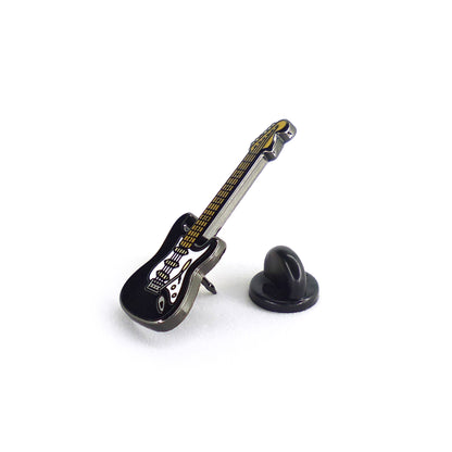 PIN GUITARRA STRATOCASTER NEGRA