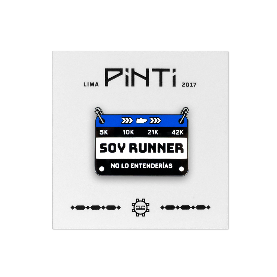 PIN DORSAL RUNNER AZUL