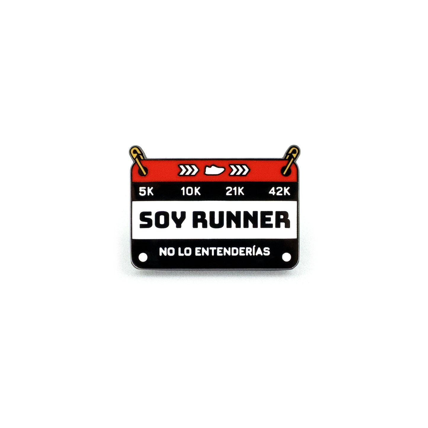PIN DORSAL RUNNER ROJO