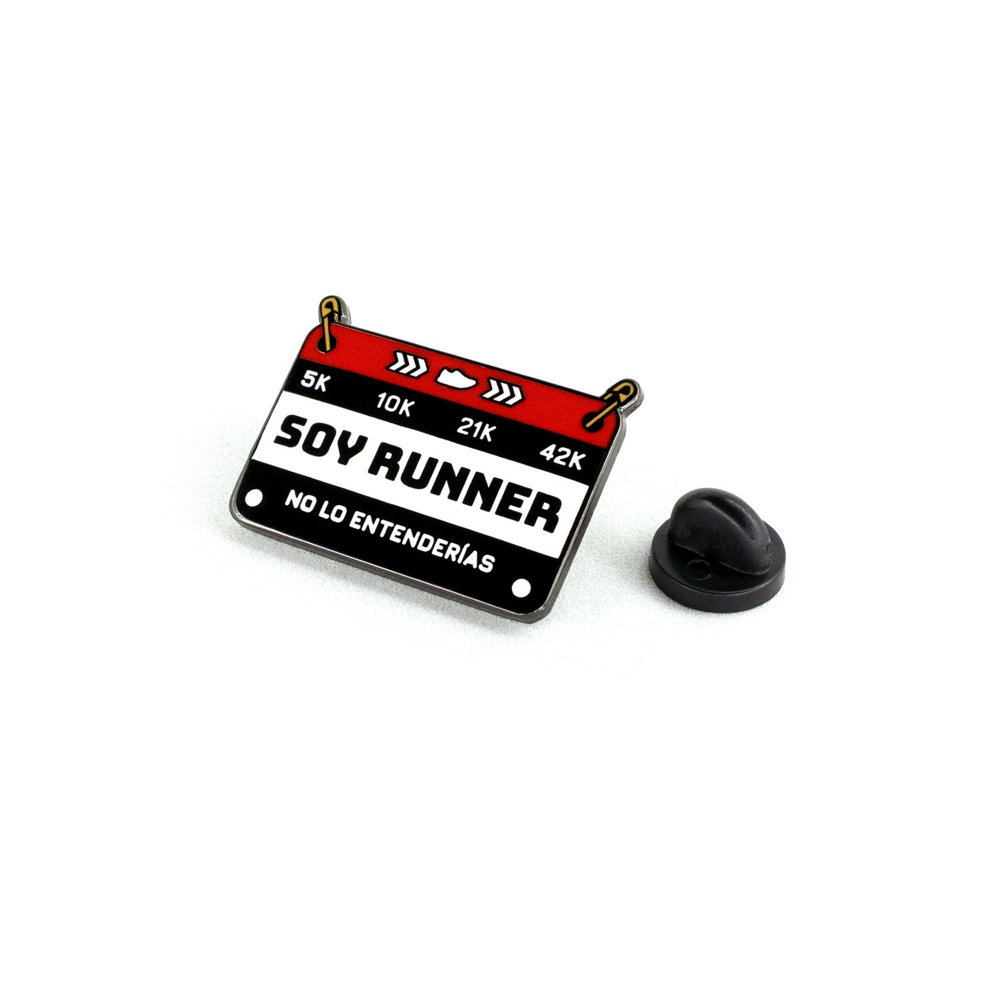 PIN DORSAL RUNNER ROJO