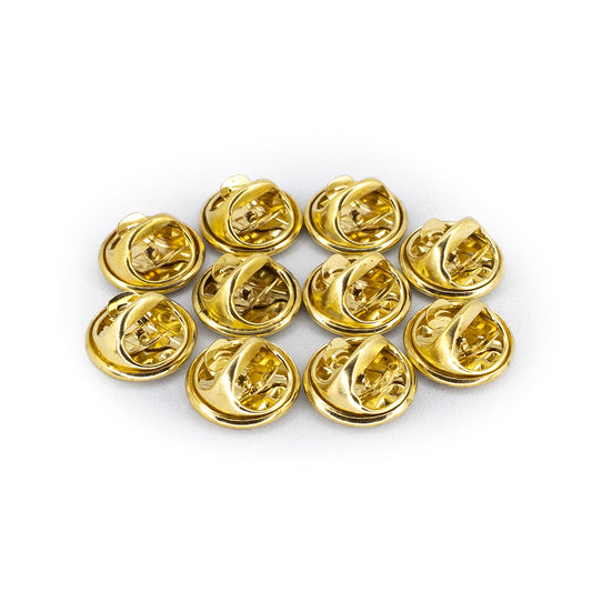 BROCHES MARIPOSA DORADOS (x10)