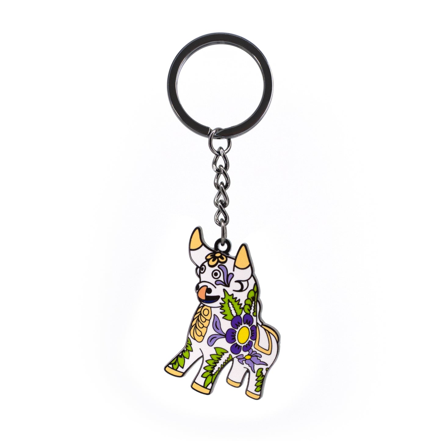LLAVERO TORITO DE PUCARÁ BLANCO