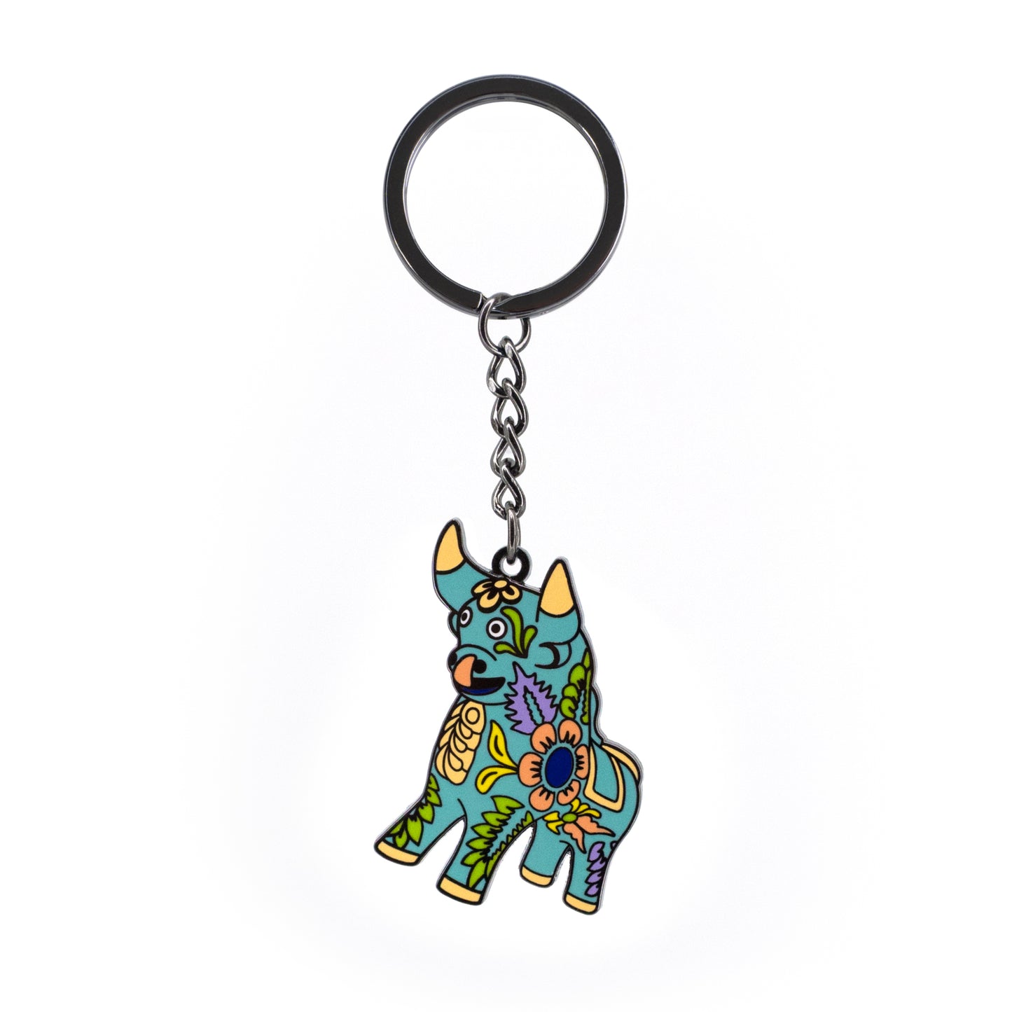 LLAVERO TORITO DE PUCARÁ CELESTE