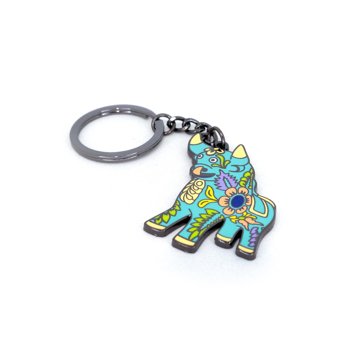 LLAVERO TORITO DE PUCARÁ CELESTE