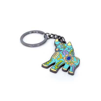 LLAVERO TORITO DE PUCARÁ CELESTE