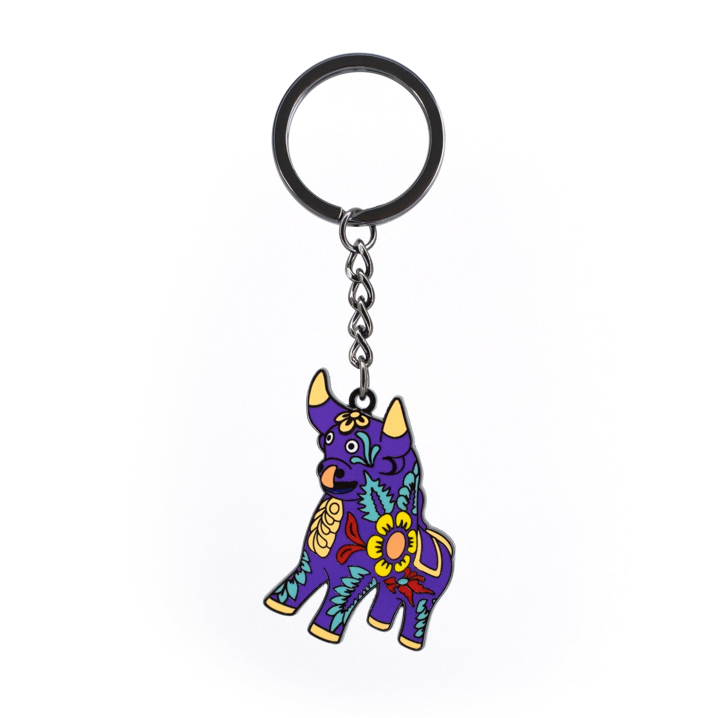 LLAVERO TORITO DE PUCARÁ MORADO