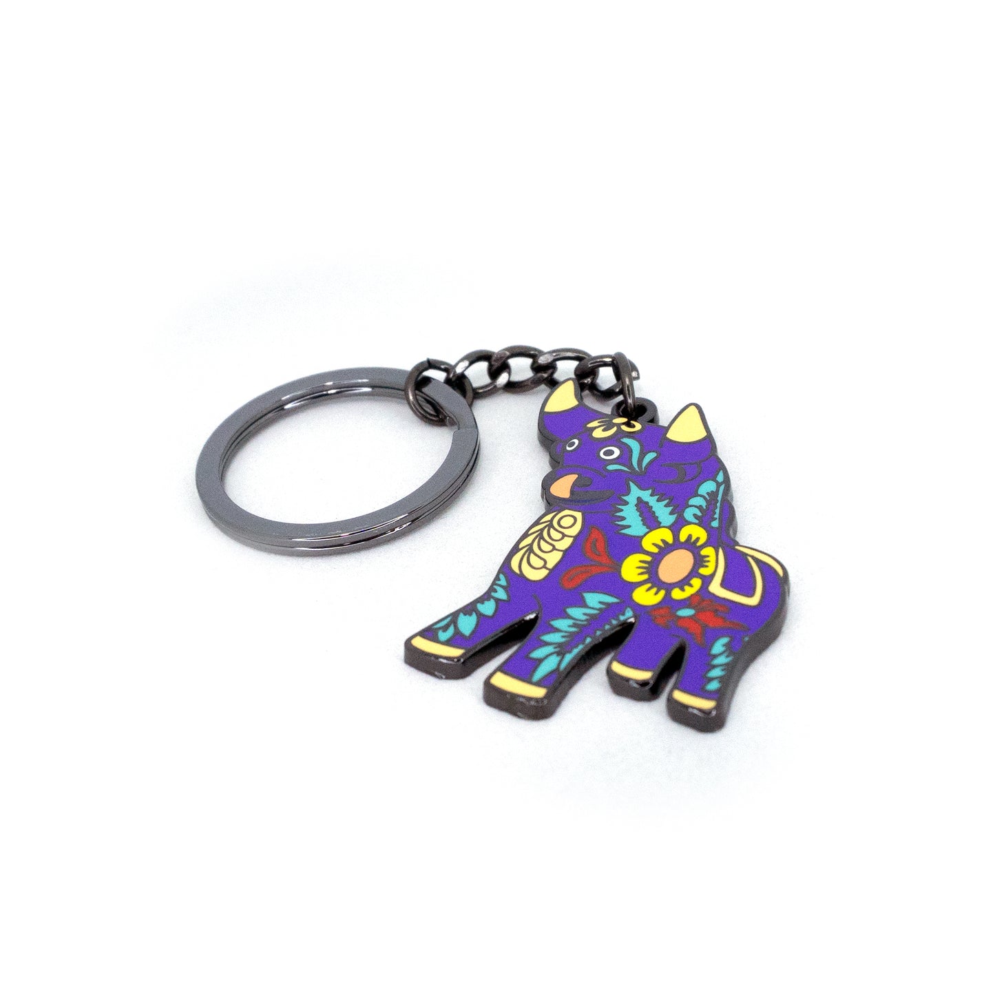 LLAVERO TORITO DE PUCARÁ MORADO