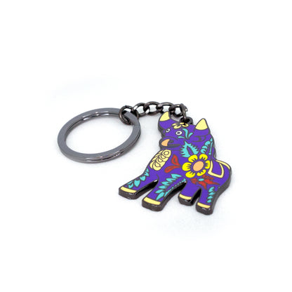 LLAVERO TORITO DE PUCARÁ MORADO
