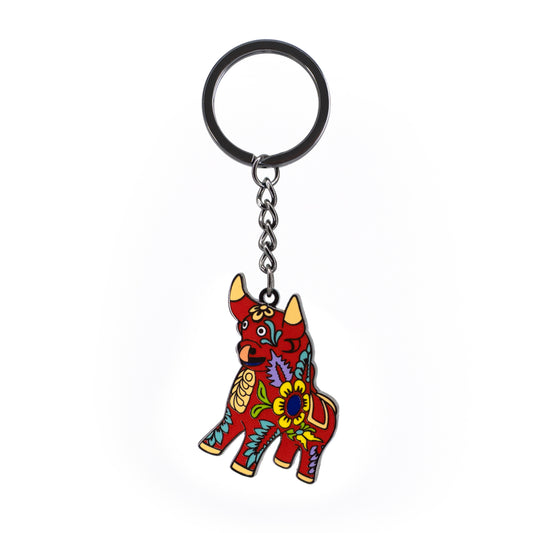 LLAVERO TORITO DE PUCARÁ ROJO