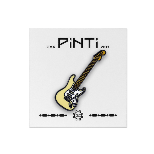 PIN GUITARRA STRATOCASTER BLANCA