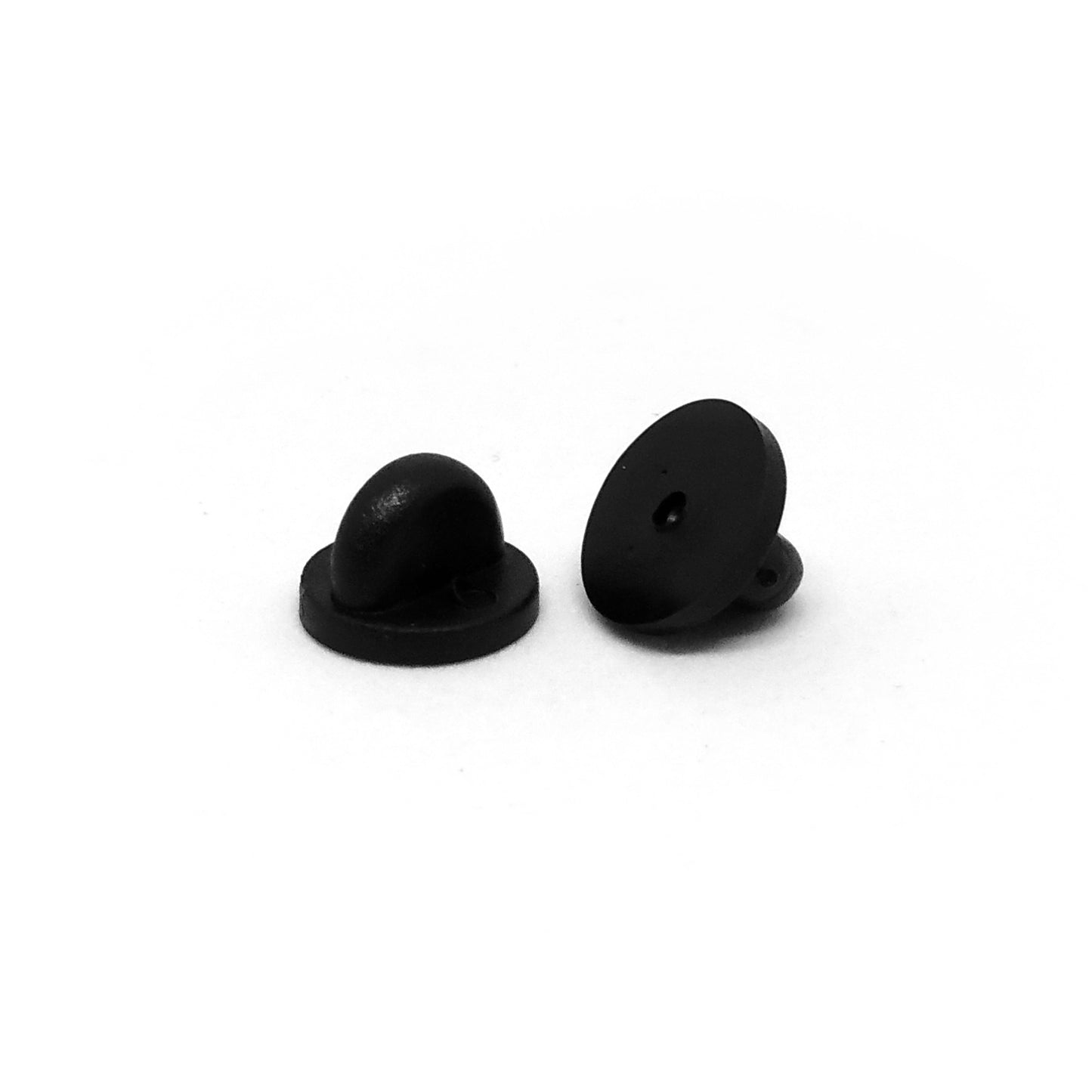 BROCHES DE GOMA NEGROS (x2)